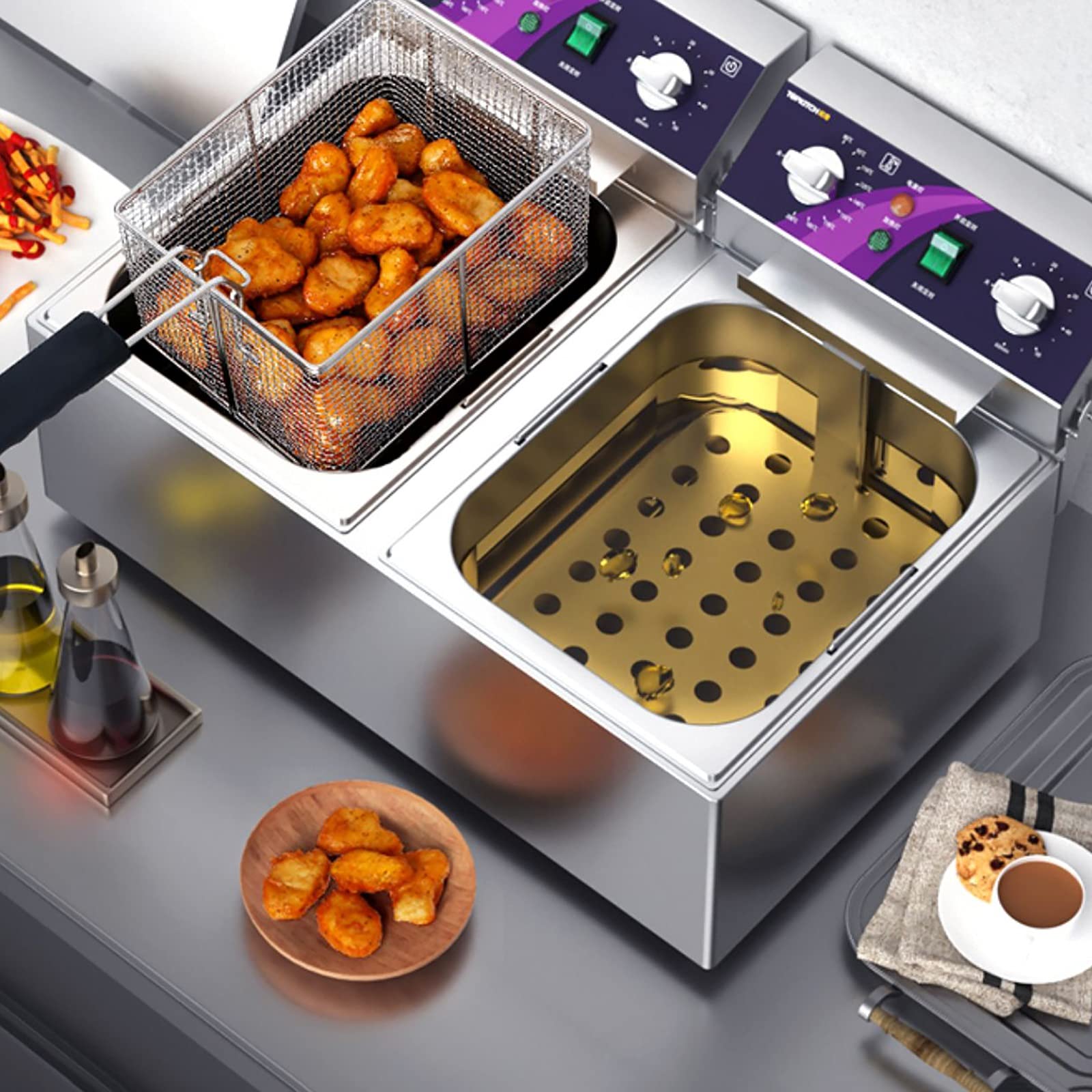 電気キッチン調理器　ディープフライヤー Amazon.co.jp: ROOMMATE DEEP FRYER ディープフライヤー EB
